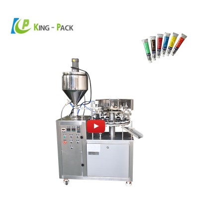 Manual semi automatic aluminium tube filling machine for adhesive liquid