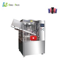 Automatic cosmetic cream tube filling machine