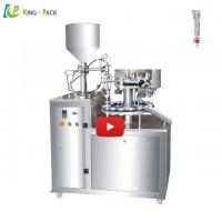 Paint cream ointment filling sealing machine for metal tube