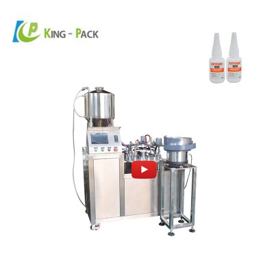 Trade assurance KPSG-2  adhesive glue filling and capping machine