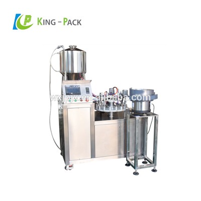 automatic super glue filling 1 gram glue tube filling capping machine