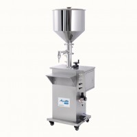 Full pneumatic control cream bottle filling machine vertical semi-autmatic stainless steel paste lotion filler